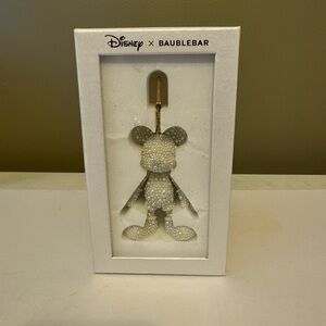 Disney BaubleBar bag charm pearled Mickey Mouse